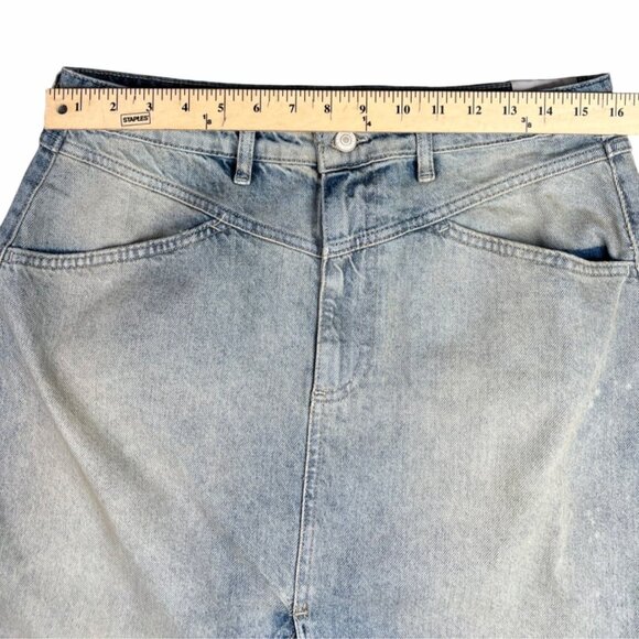Free People We The Free Come As You Are Maxi Denim Skirt Womens Size 12 - Picture 7 of 16